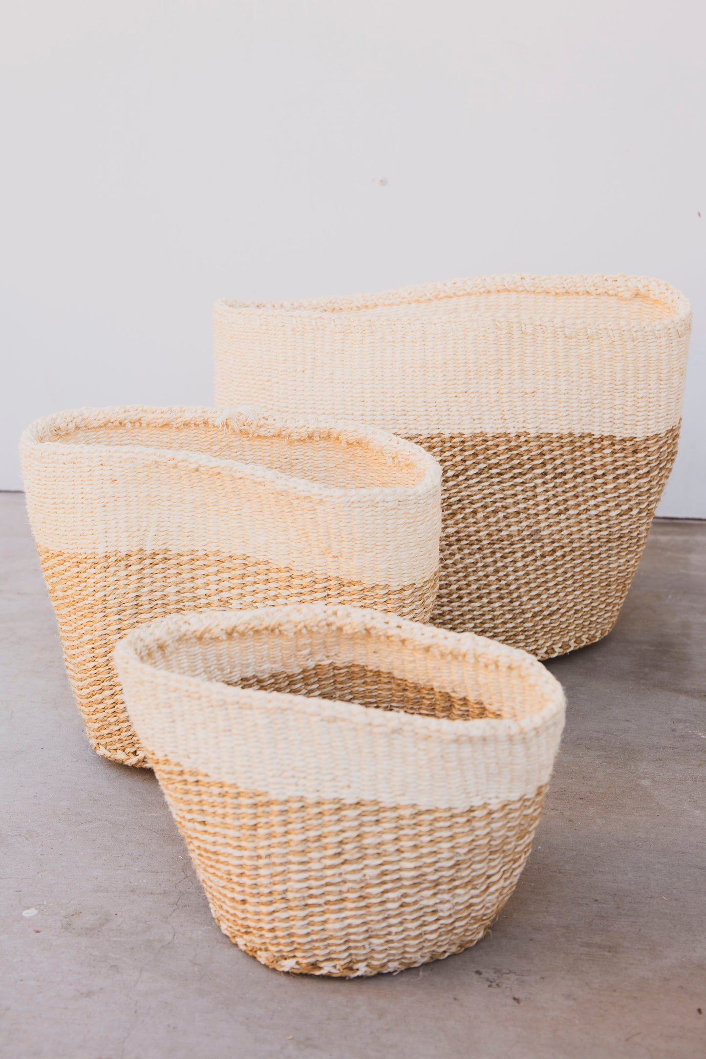 Woven Sisal Basket Set of 3