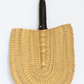 Vera Vera African Fan with Leather Handle - Natural