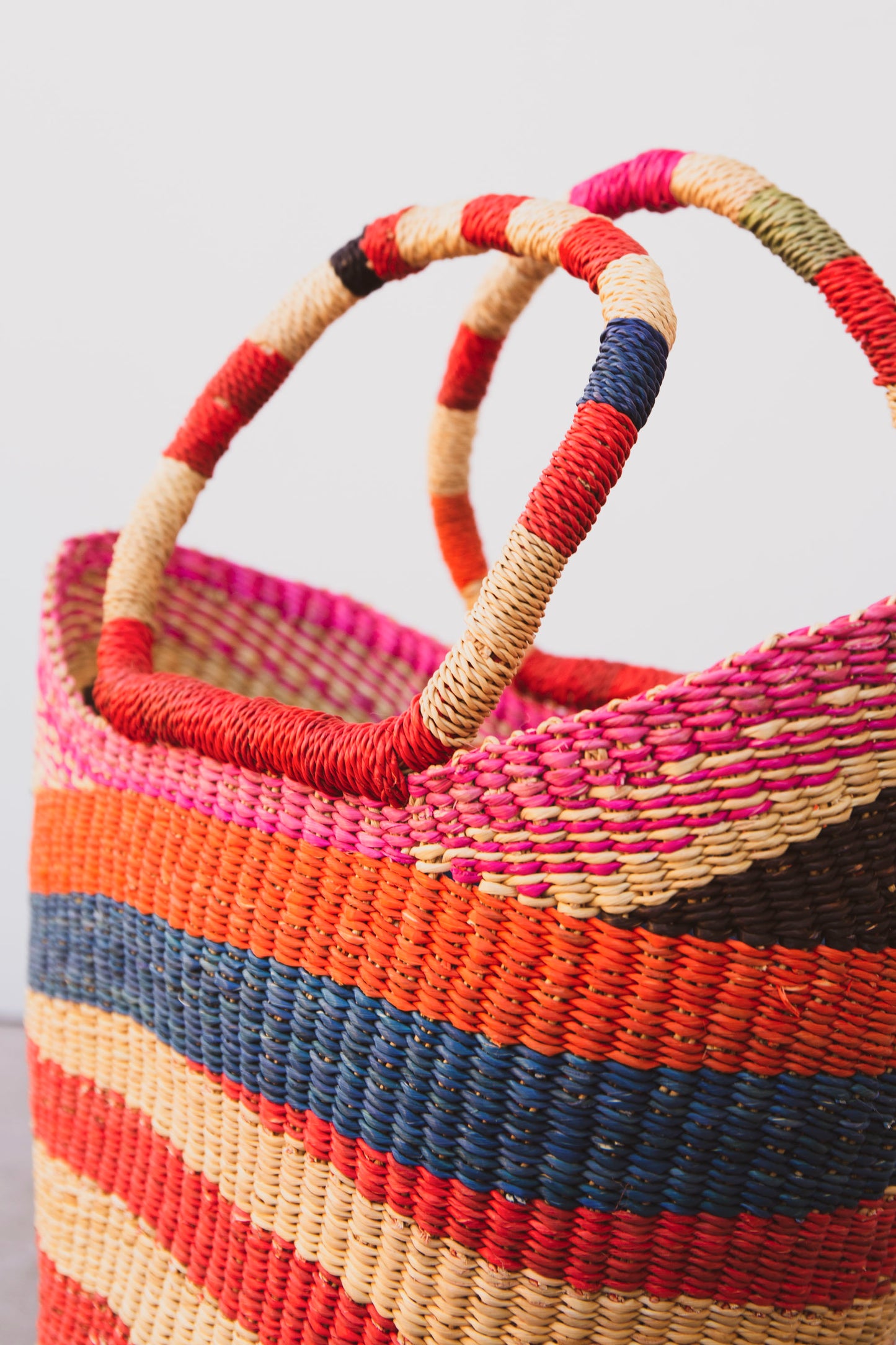 Small Bolga Tote - Multi